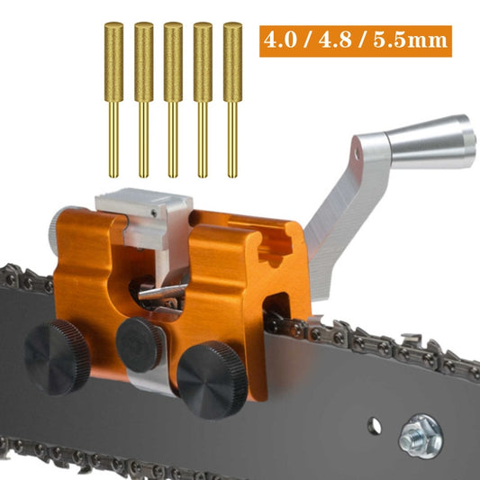 Easy Portable Chainsaw Sharpening Jig  with Grinder Stones Chain Saw Drill Sharpen Tool